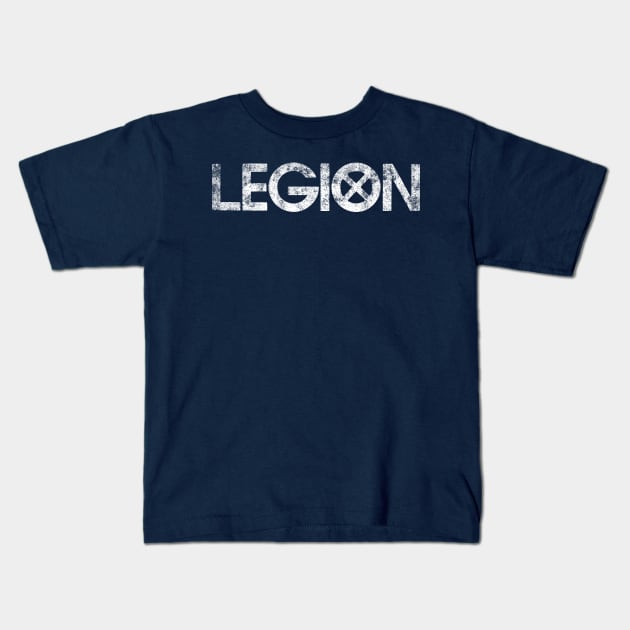 Legion white emblem Kids T-Shirt by happyantsstudio